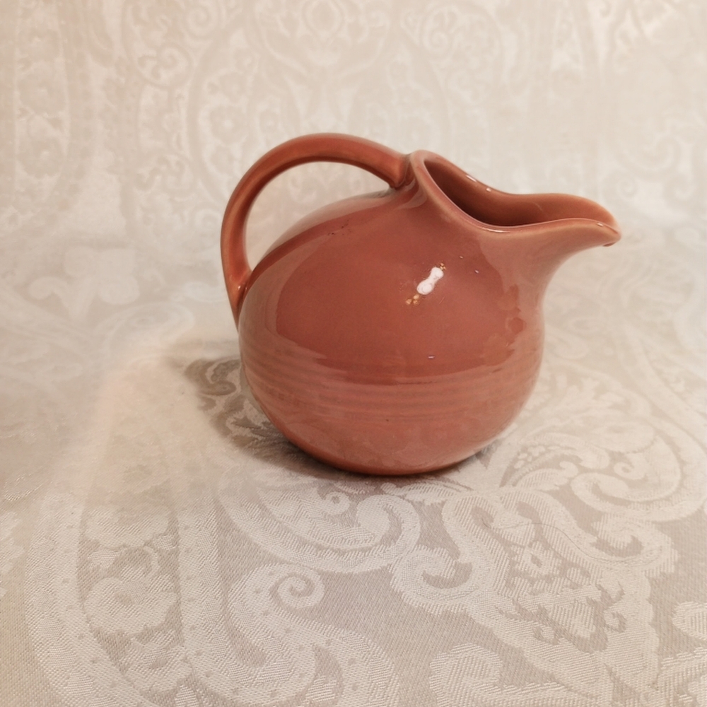 Homer Laughlin Harlequin Rose Novelty Ball Creamer
